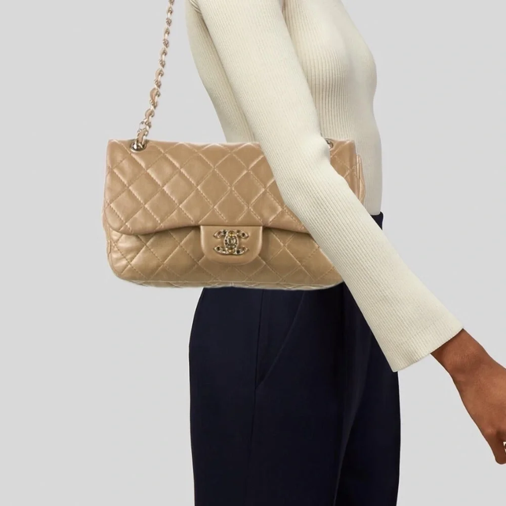 Beige Chanel Flap Bag​​​​​​​​​​ - Picture 2 of 6